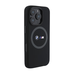 BMW hc m magsafe silicone printed ring black iphone 16 pro max - TOP MOVIL