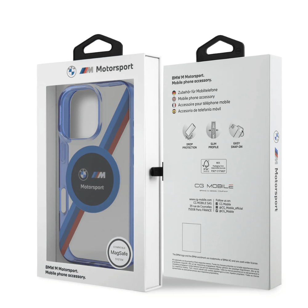 BMW hc motorsport magsafe iml circle transparent iphone 16 pro - TOP MOVIL