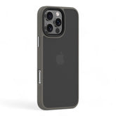 Estuche devia skin iphone 16 pino series shockproof case color gris oscuro