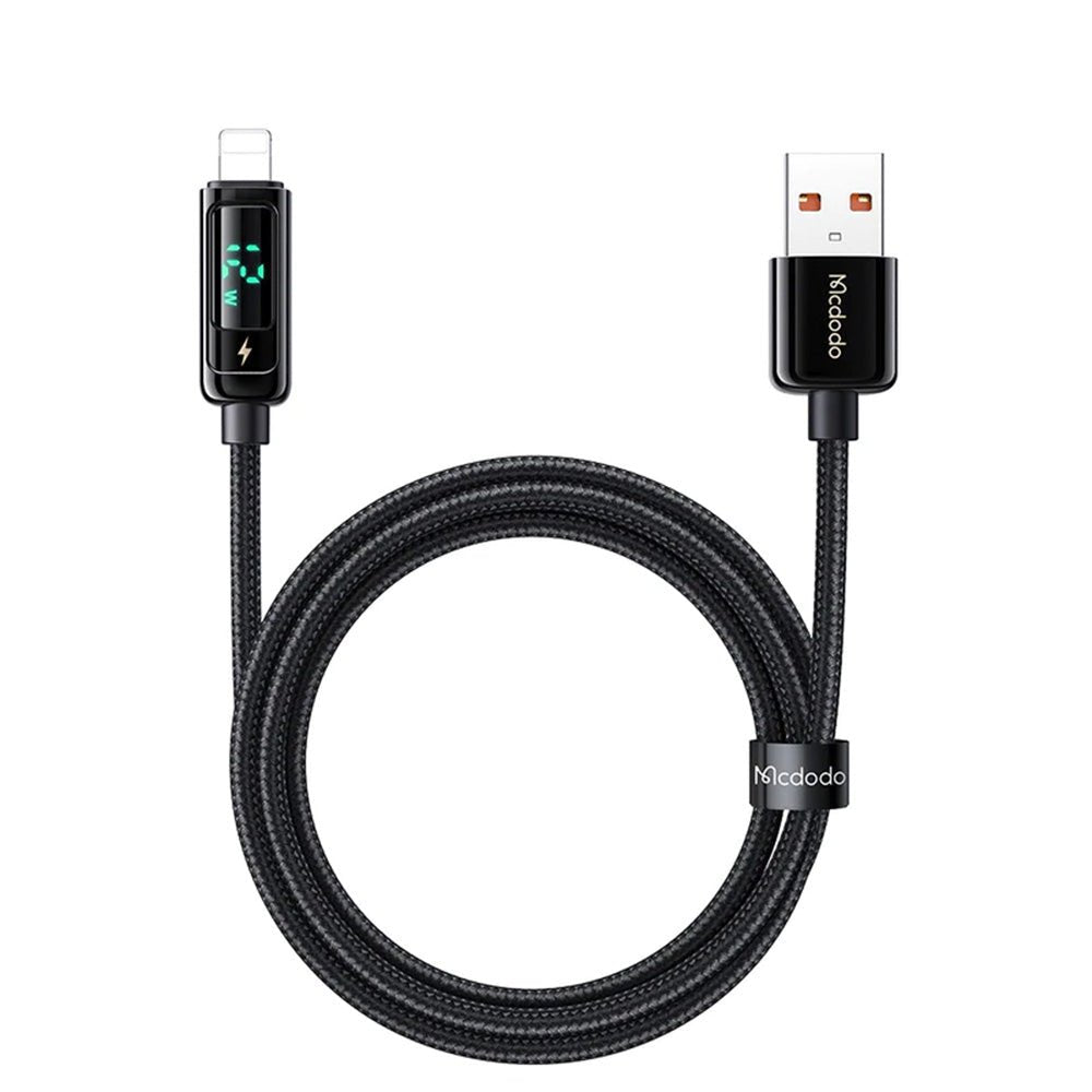 Ca - 3621 cable de iphone led auto disconnect usb a lightningcable 1.8m largo negro - TOP MOVIL