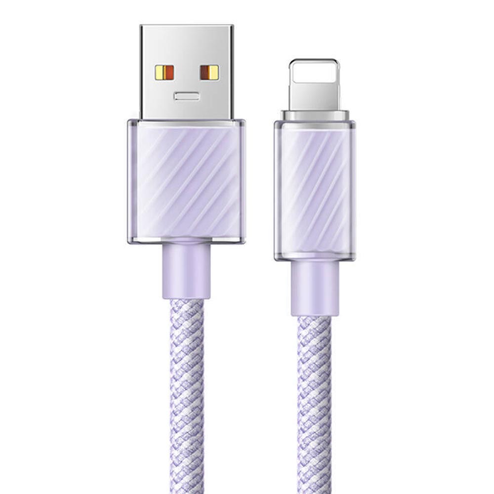 Ca - 3642 1.2m largo iphone usb a lighting 3a color morado - TOP MOVIL