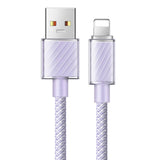 Ca - 3642 1.2m largo iphone usb a lighting 3a color morado - TOP MOVIL