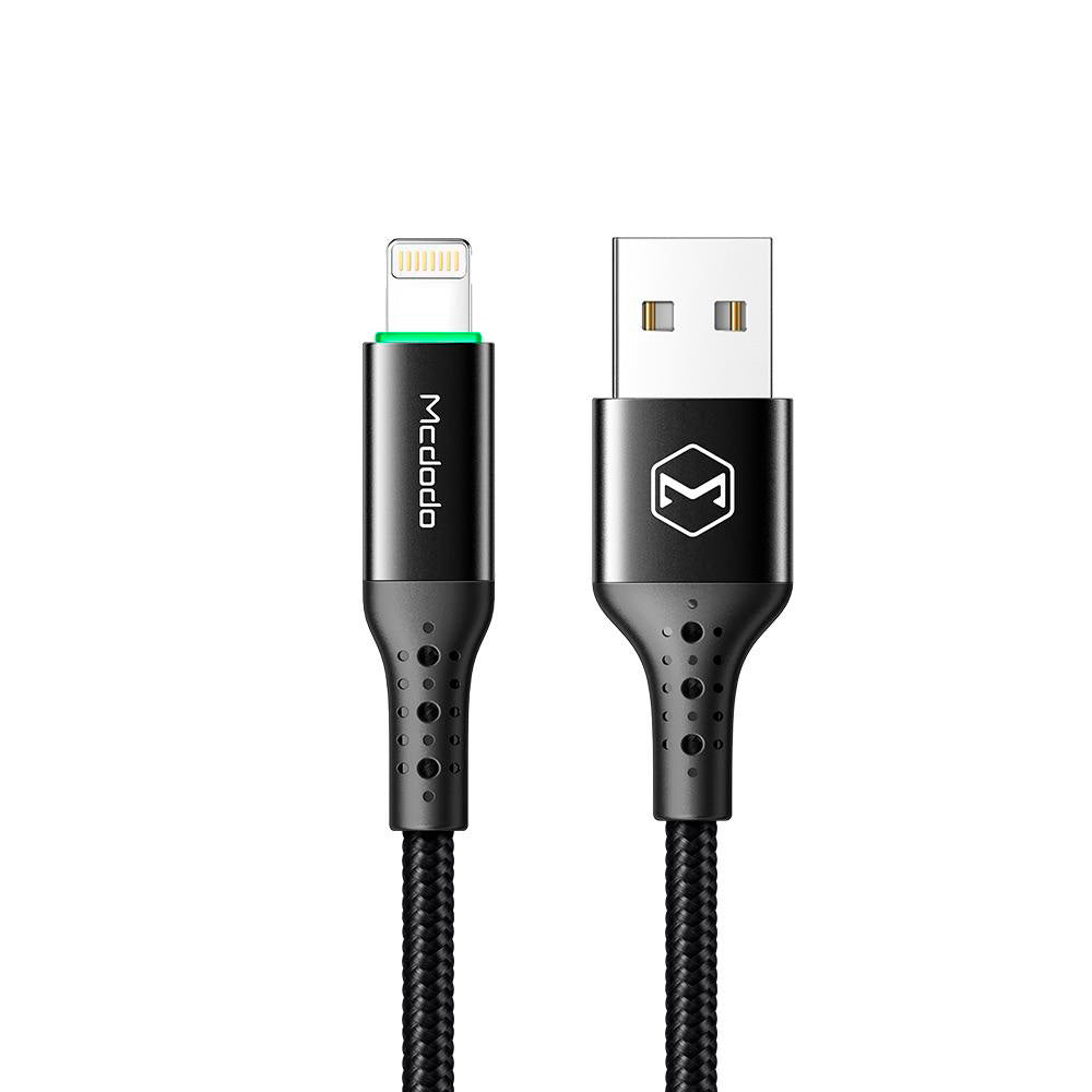 Ca - 8063 auto power off fast charge usb a lightning cable 1.8m largo negro - TOP MOVIL