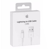 Cable apple lightning original para iphone 5 / 6 / 8 / x / xs / 11 / 12 / 13 color blanco - TOP MOVIL