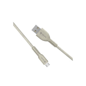 Cable Devia Micro Usb Environment - Friendly Plant Straw Cable Set ( 30 Pcs ) Color Blanco - TOP MOVIL (B2C)