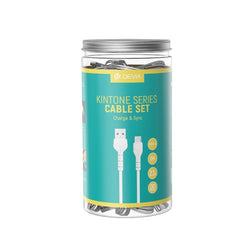 Cable devia tipoc kintone series cable set v2 ( type - c 30pcs) model ec305 color blanco - TOP MOVIL