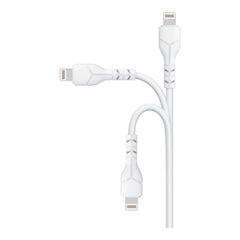 Cable devia usb devia lightning kintone series economico ec406 color blanco - TOP MOVIL