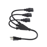 Cable Generico Pared Extension 3 Conectores Color Negro - TOP MOVIL