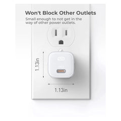 Cargador aukey pared ultra portable 20w pd wall color blanco - TOP MOVIL