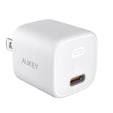 Cargador aukey pared ultra portable 20w pd wall color blanco - TOP MOVIL