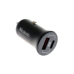 Cargador mcdodo carro carga rapida 45w digital display negro - TOP MOVIL