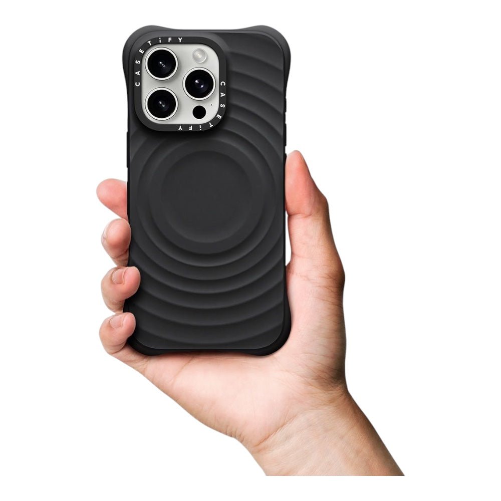 Case Casetify MagSafe iPhone 16 Pro Max Ripple Negro - TOP MOVIL