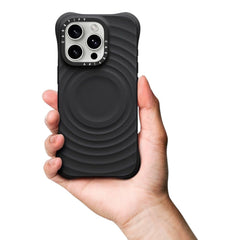 Case Casetify Ripple iPhone 15 Pro Max Negro - TOP MOVIL
