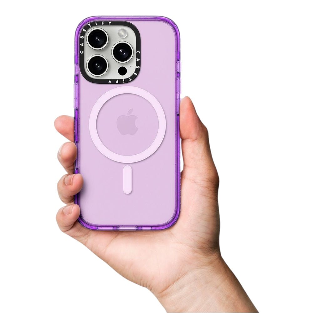 Casetify impact con magsafe iphone 16 color morado - TOP MOVIL