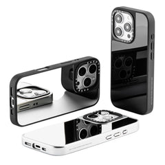Casetify mirror marco negro iphone 15 pro max color gris - TOP MOVIL