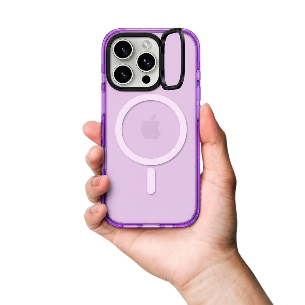 Casetify ring stand con magsafe iphone 16 pro color morado - TOP MOVIL