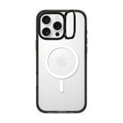 Casetify ring stand con magsafe marco negro iphone 15 pro max color transparente - TOP MOVIL