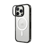 Casetify ring stand con magsafe marco negro iphone 15 pro max color transparente - TOP MOVIL