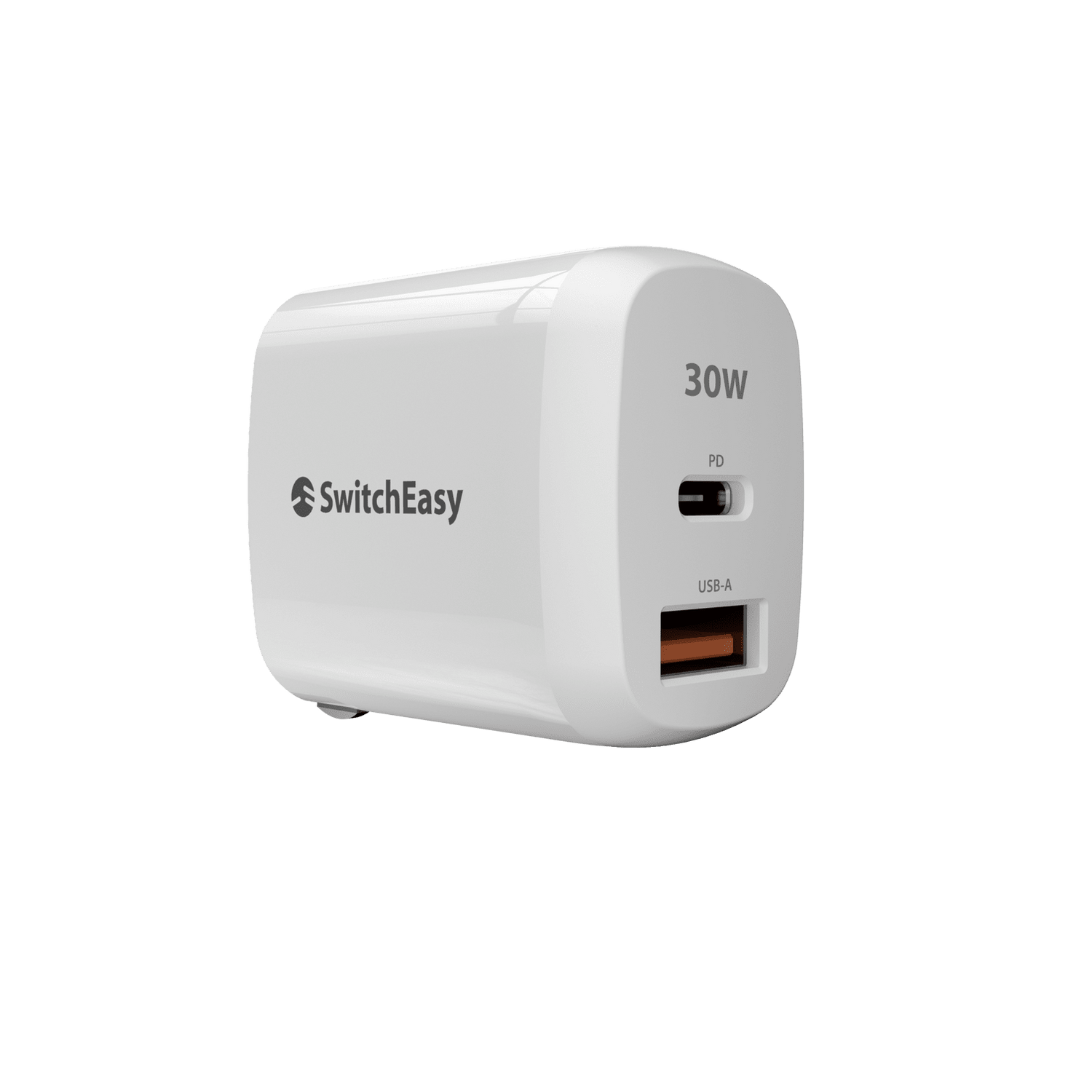 Cp switcheasy powerbuddy 30w fast charging wall charger 1usb a & 1usb c white - TOP MOVIL