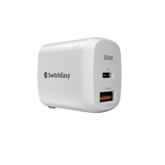 Cp switcheasy powerbuddy 30w fast charging wall charger 1usb a & 1usb c white - TOP MOVIL