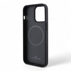 Estuche bmw sign hc magsafe leather seats pattern iphone 15 pro max color negro - TOP MOVIL