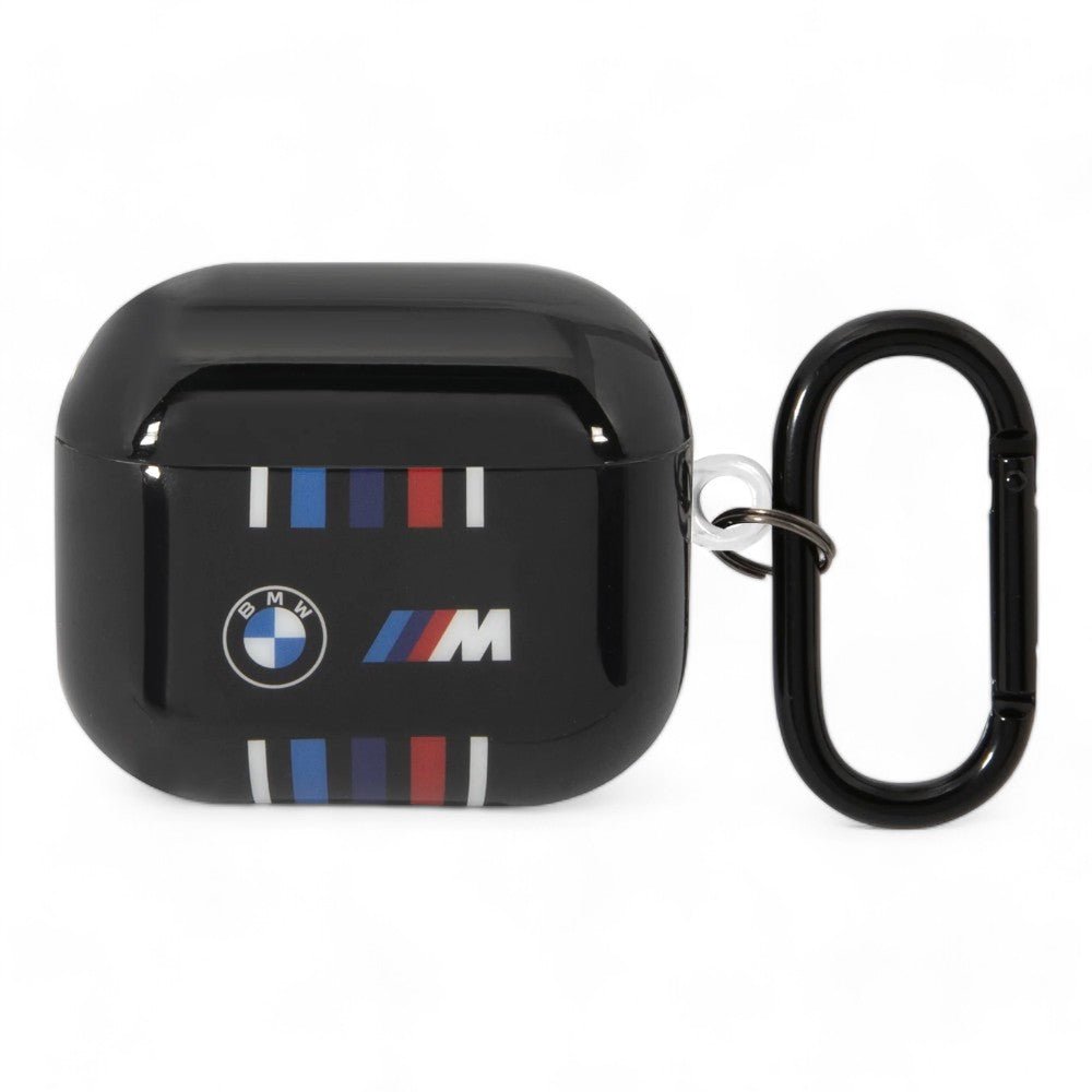 Estuche bmw silicon airpods 3 tpu multiple colored lines black color negro - TOP MOVIL