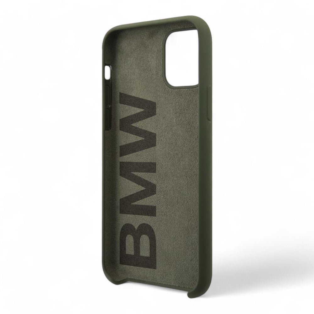 Estuche Bmw Silicone Hard Case Metal Logo - Midnight Green Iphone 11 Color Verde - TOP MOVIL