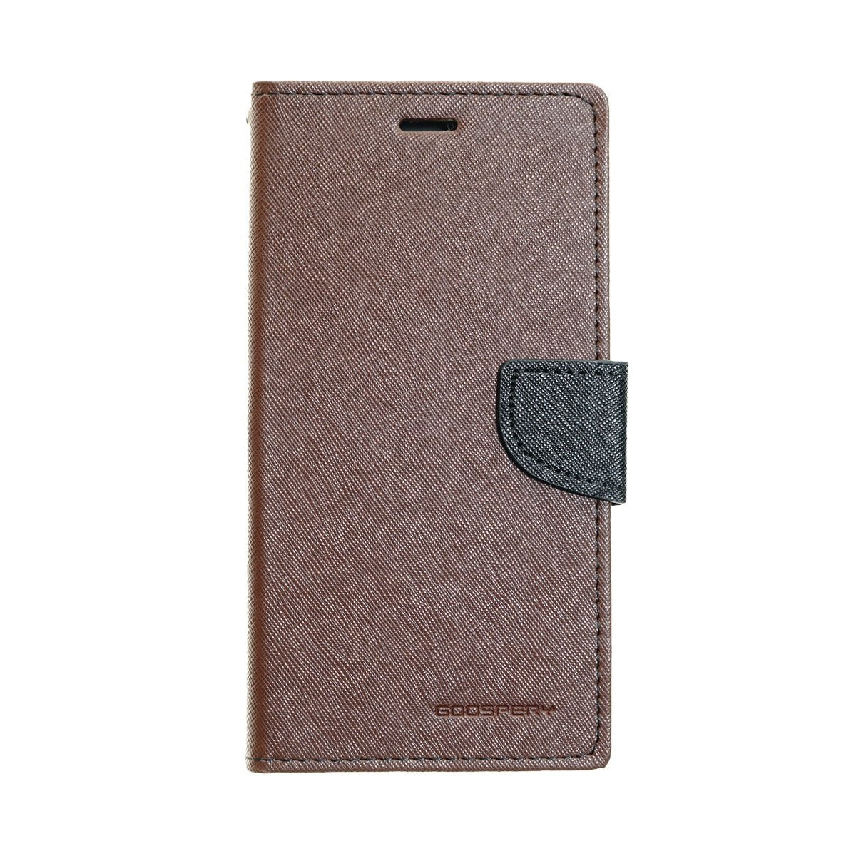 Estuche carteras goospery fancy diary apple iphone xs max color cafe / negro - TOP MOVIL