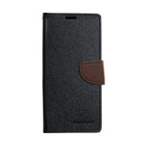 Estuche carteras goospery fancy diary apple iphone xs max color negro / cafe - TOP MOVIL