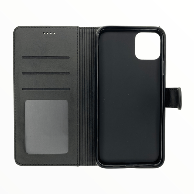 Estuche carteras lc imeeke folio libreta con porta tarjeta apple iphone 11 pro max color negro - TOP MOVIL