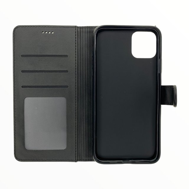 estuche carteras lc imeeke folio libreta con porta tarjeta apple iphone 11 pro max color negro - TOP MOVIL