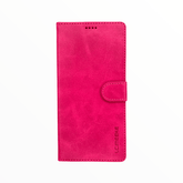 Estuche carteras lc imeeke folio libreta con porta tarjeta apple iphone xr color rosado - TOP MOVIL