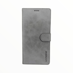 Estuche carteras lc imeeke folio libreta con porta tarjeta samsung a41 color gris - TOP MOVIL