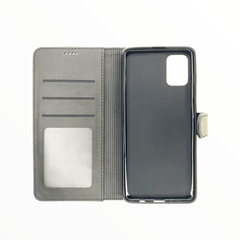 Estuche carteras lc imeeke folio libreta con porta tarjeta samsung a41 color gris - TOP MOVIL