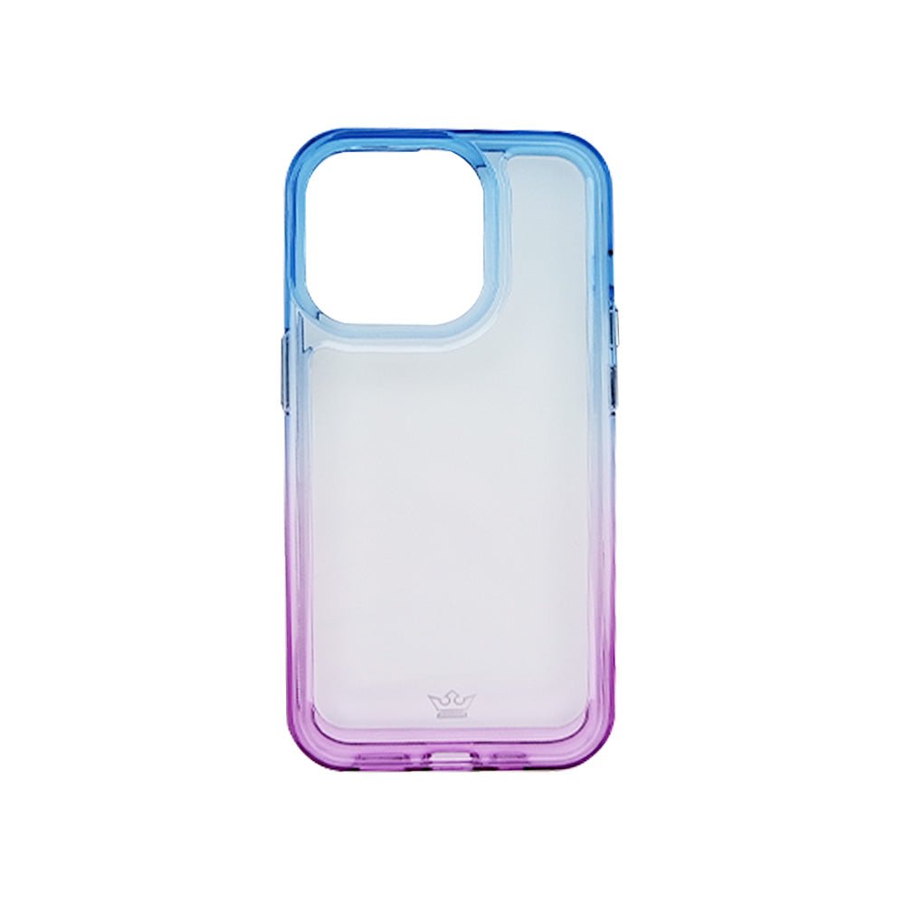 Estuche clasico el rey degrade apple iphone 14 pro color azul / morado - TOP MOVIL