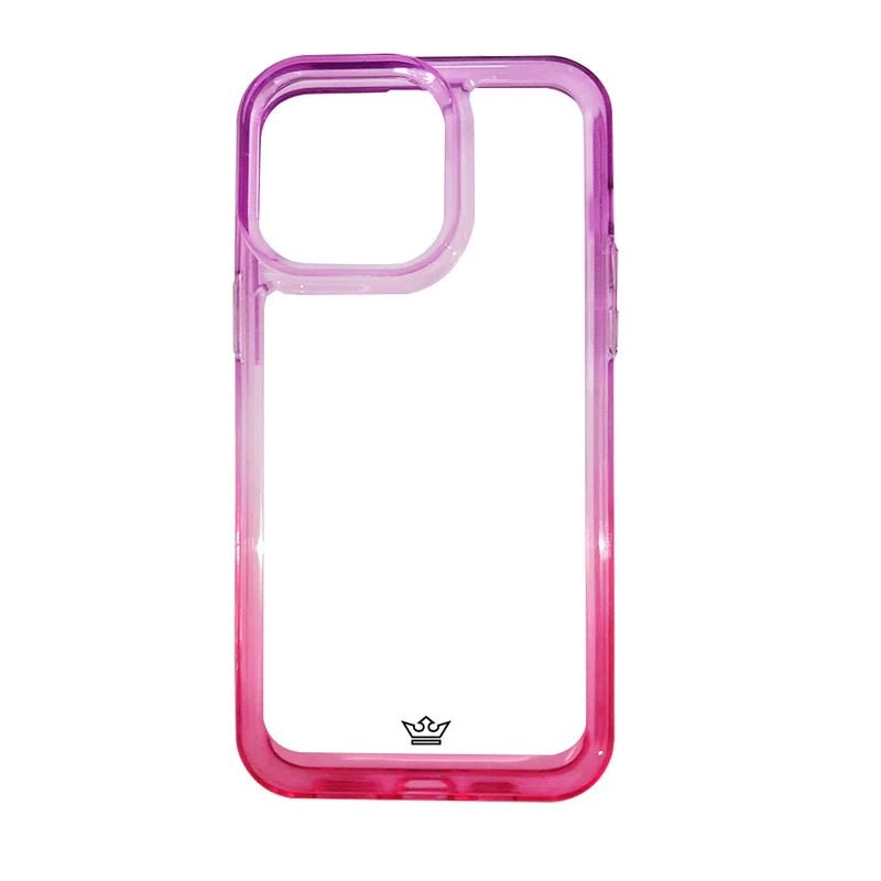 estuche clasico el rey degrade apple iphone 14 pro max color morado / rosado - TOP MOVIL