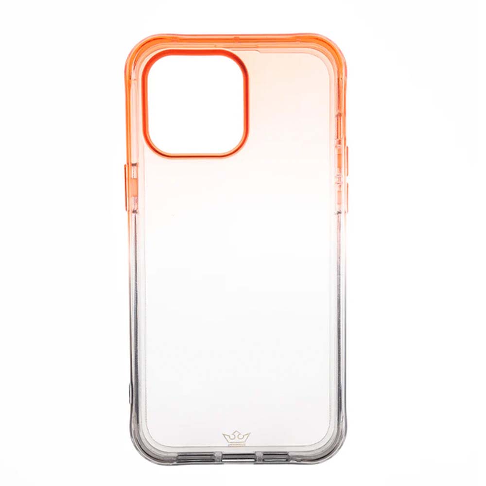 Estuche clasico el rey degrade apple iphone 14 pro max color naranja / gris - TOP MOVIL