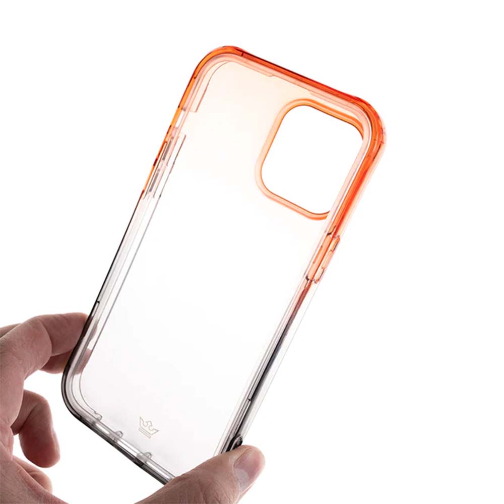 Estuche clasico el rey degrade apple iphone 14 pro max color naranja / gris - TOP MOVIL