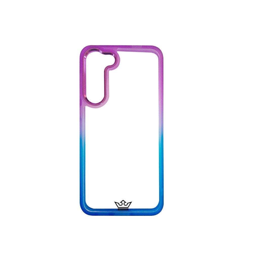 estuche clasico el rey degrade samsung s23 color morado / azul - TOP MOVIL