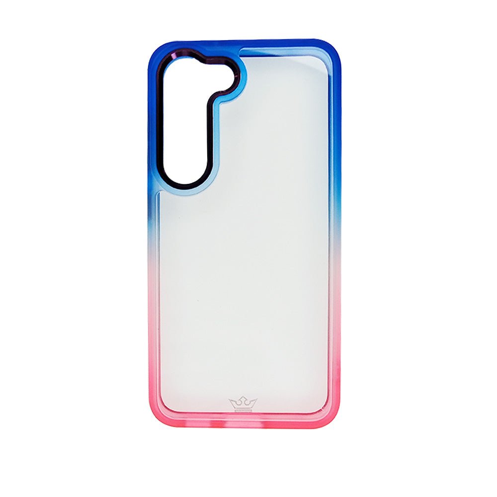 Estuche clasico el rey degrade samsung s23 plus color azul / rosado - TOP MOVIL