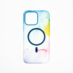 Estuche clasico el rey figura apple iphone 14 color arcoiris - TOP MOVIL
