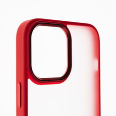 Estuche clasico el rey mate marco de apple iphone 12 pro max color rojo - TOP MOVIL