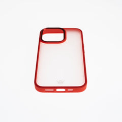 Estuche clasico el rey mate marco de apple iphone 12 pro max color rojo - TOP MOVIL