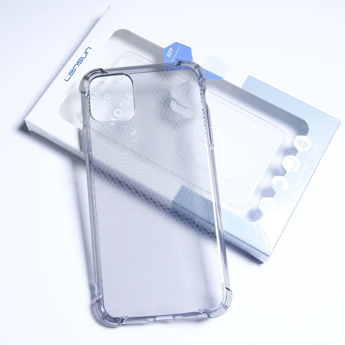 Estuche clasico lensun airbag design apple iphone 11 pro color gris - TOP MOVIL
