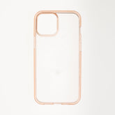 estuche clasico spigen transparente marco apple iphone 13 color rosado / transparente - TOP MOVIL