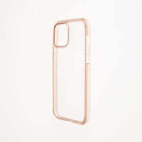 estuche clasico spigen transparente marco apple iphone 13 color rosado / transparente - TOP MOVIL