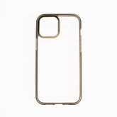 estuche clasico spigen transparente marco apple iphone 13 pro color gris / transparente - TOP MOVIL