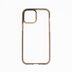 estuche clasico spigen transparente marco apple iphone 13 pro color gris / transparente - TOP MOVIL