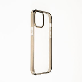 estuche clasico spigen transparente marco apple iphone 13 pro color gris / transparente - TOP MOVIL