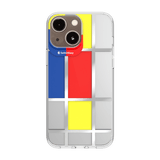 Estuche clasico switcheasy artist double in mold decoration case apple iphone 13 color mondrian color madarina - TOP MOVIL